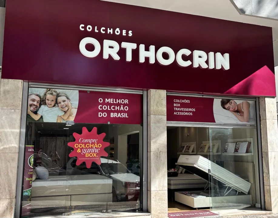 Fachada de uma loja Colchoes Orthocrin